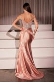 The Hilda Crystal Embellished Satin Gown