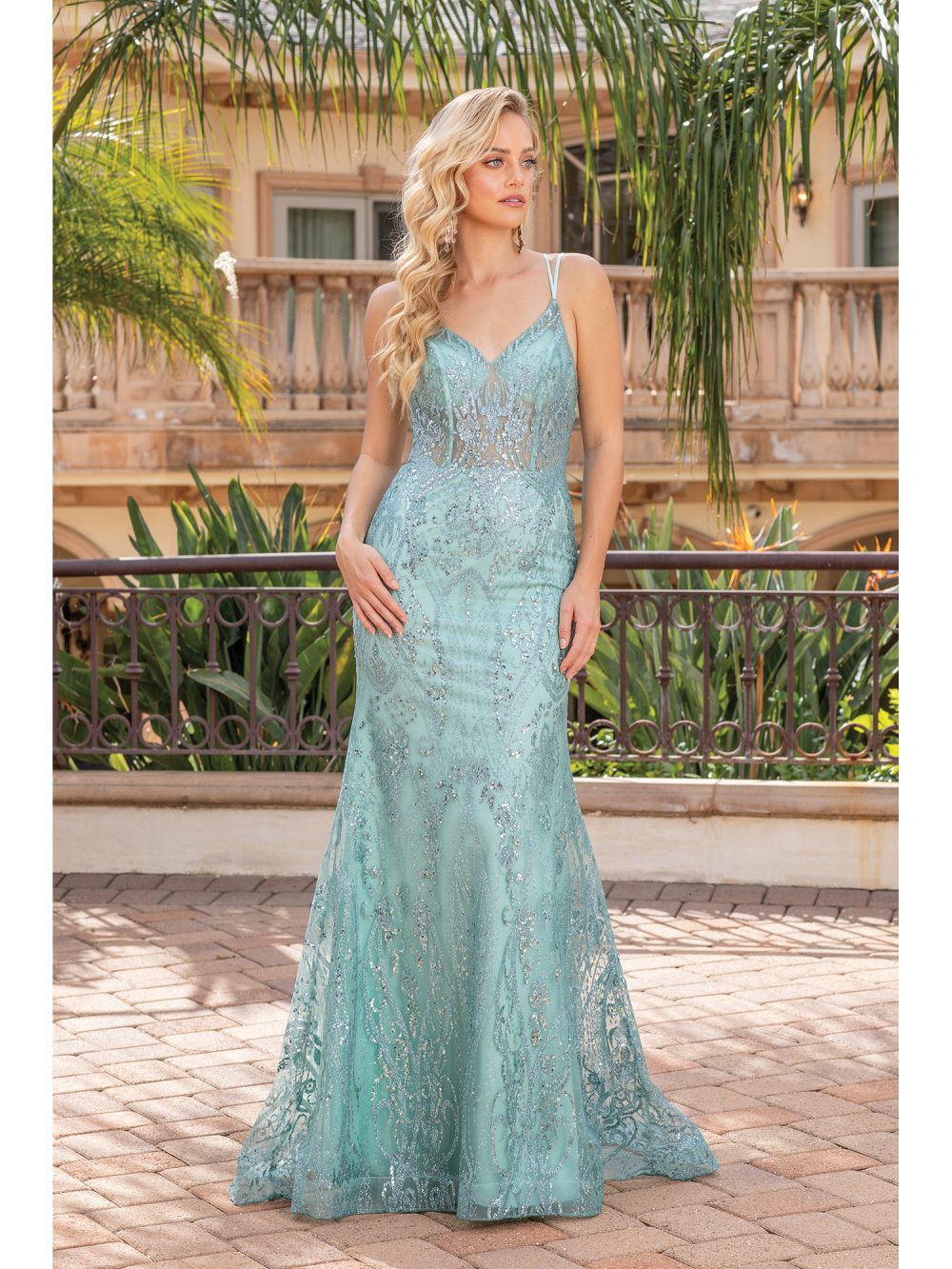 Ciara Sparkling Gown Sage / 3XL Ciara Sparkling Gown Sage / 3XL