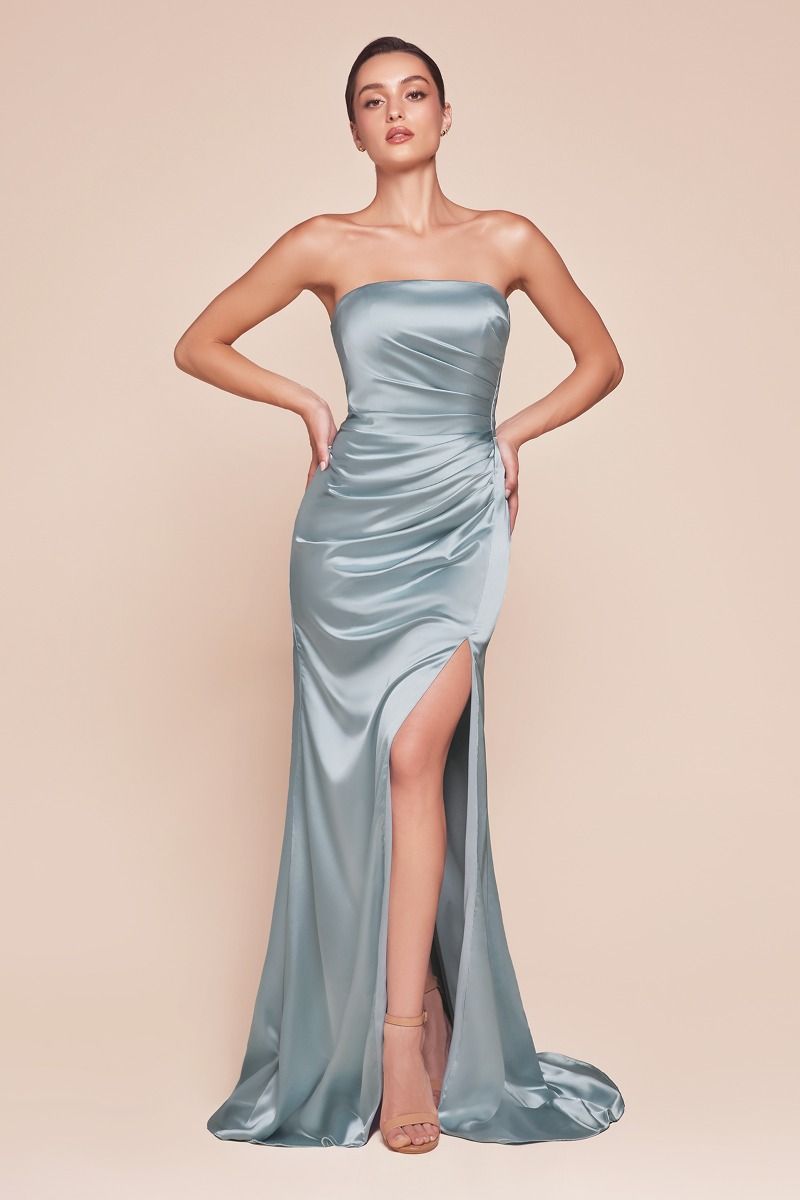 The Sasha Satin Dress with Sash