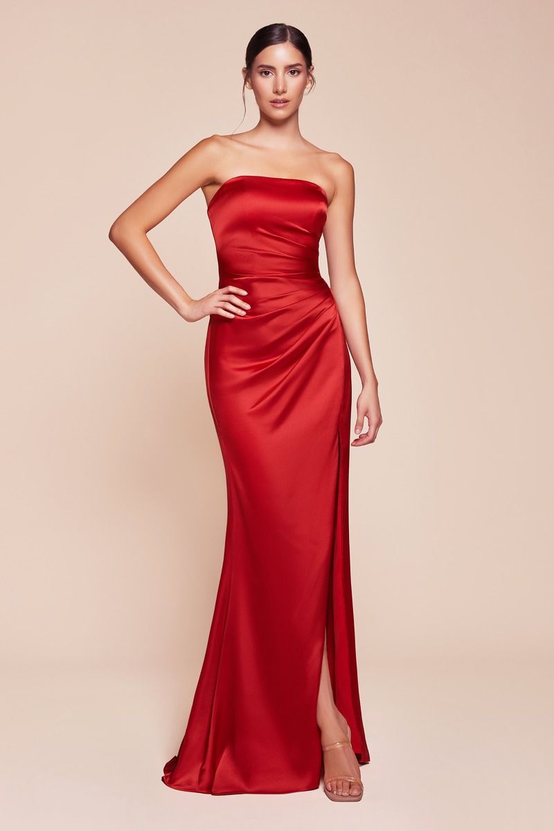 The Sasha Satin Dress with Sash