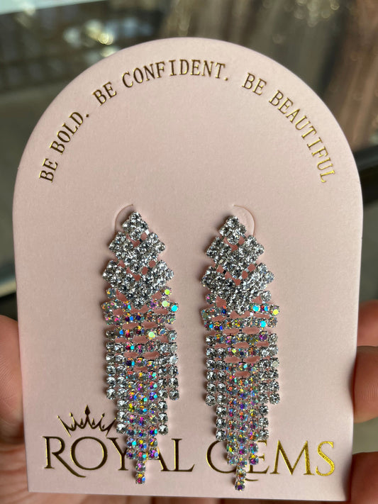 Iridescent Chandelier Earrings