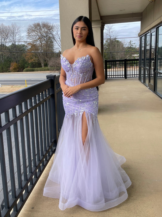 The Wendy Sequin Floral Mermaid Gown