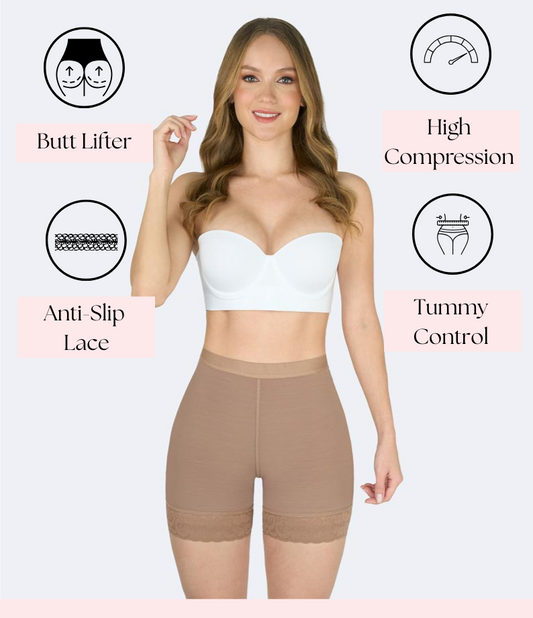 Butt Lifter Tummy Cottrol Shorts Colombian Faja
