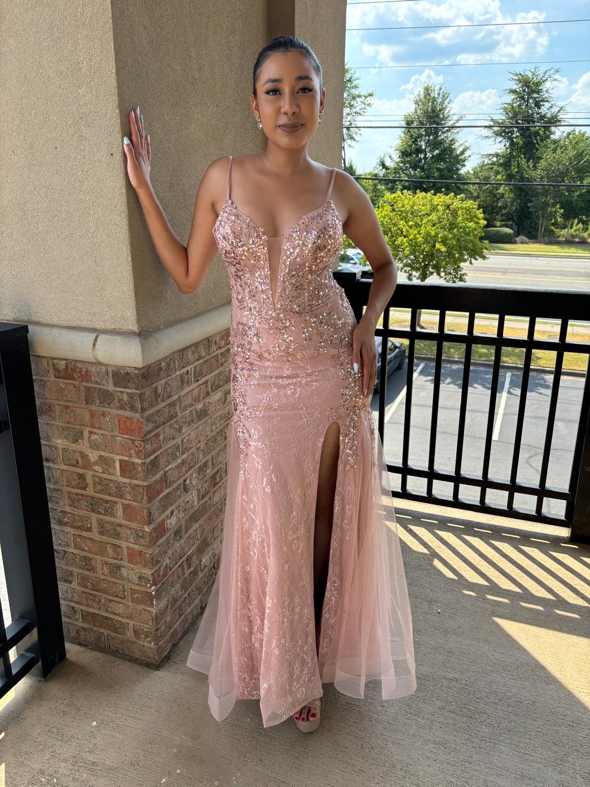 Maya Sequin Evening Gown Rose Gold / Medium Maya Sequin Evening Gown Rose Gold / Medium