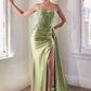 The Harper Embellished Lace and Satin Fitted Gown