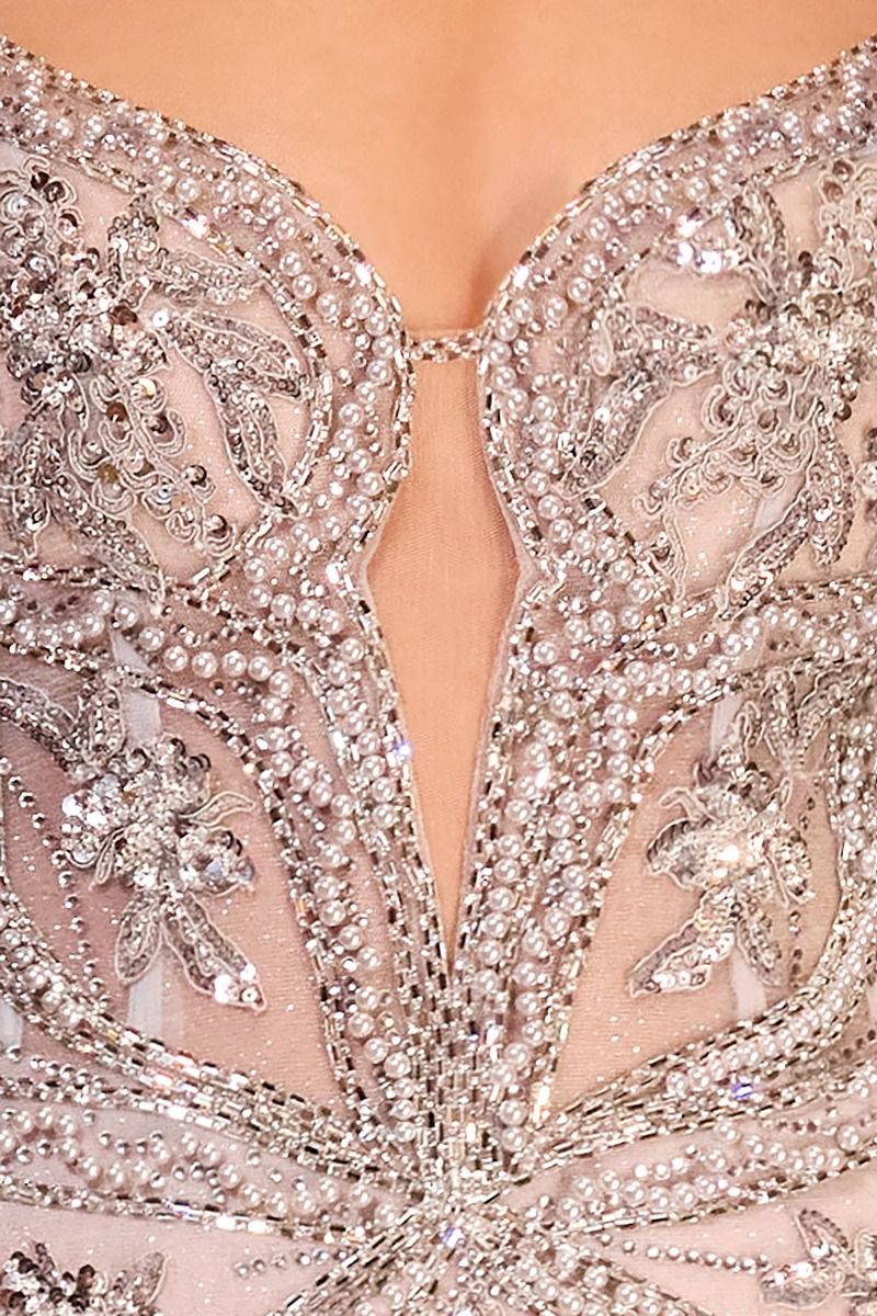 The Anahi Pearl Embellished Gown
