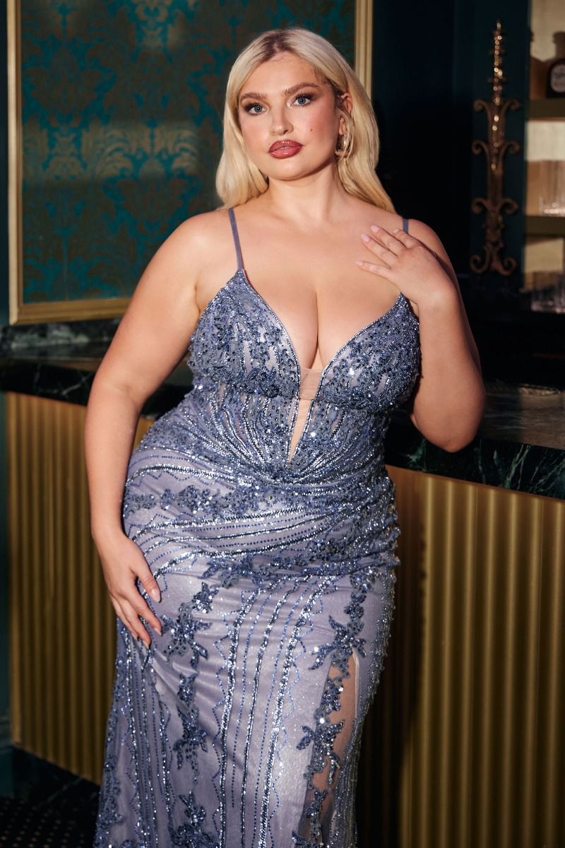 The Elvira Embellished Lace Gown