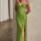 The Karely Embellished Strapless Gown