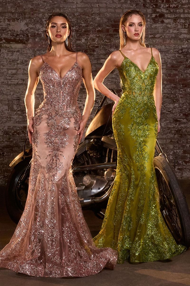 Julissa Sparkling Mermaid Evening Gown
