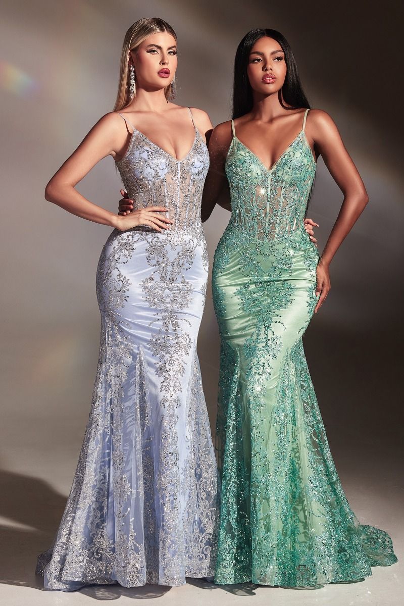 Julissa Sparkling Mermaid Evening Gown