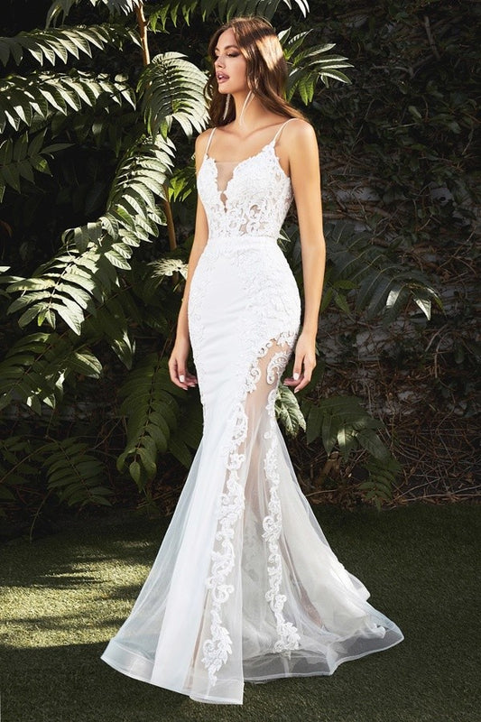 Katrina Lace Embroided Tulle Wedding Dress