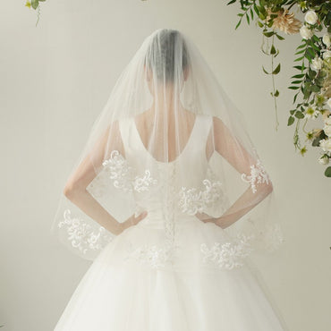 Lace Fingertip Wedding Veil