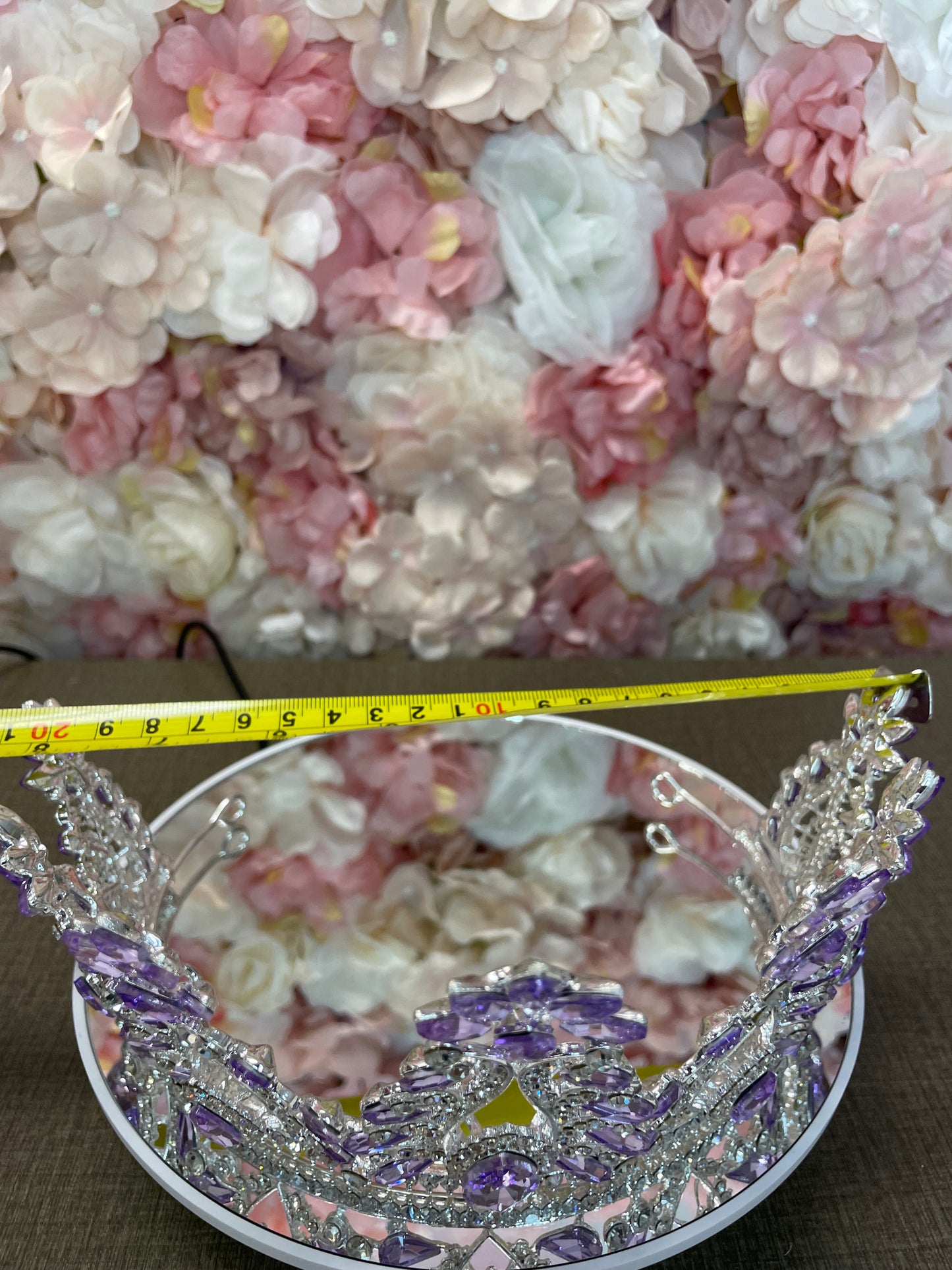 Tall Lilac with Silver Tiara