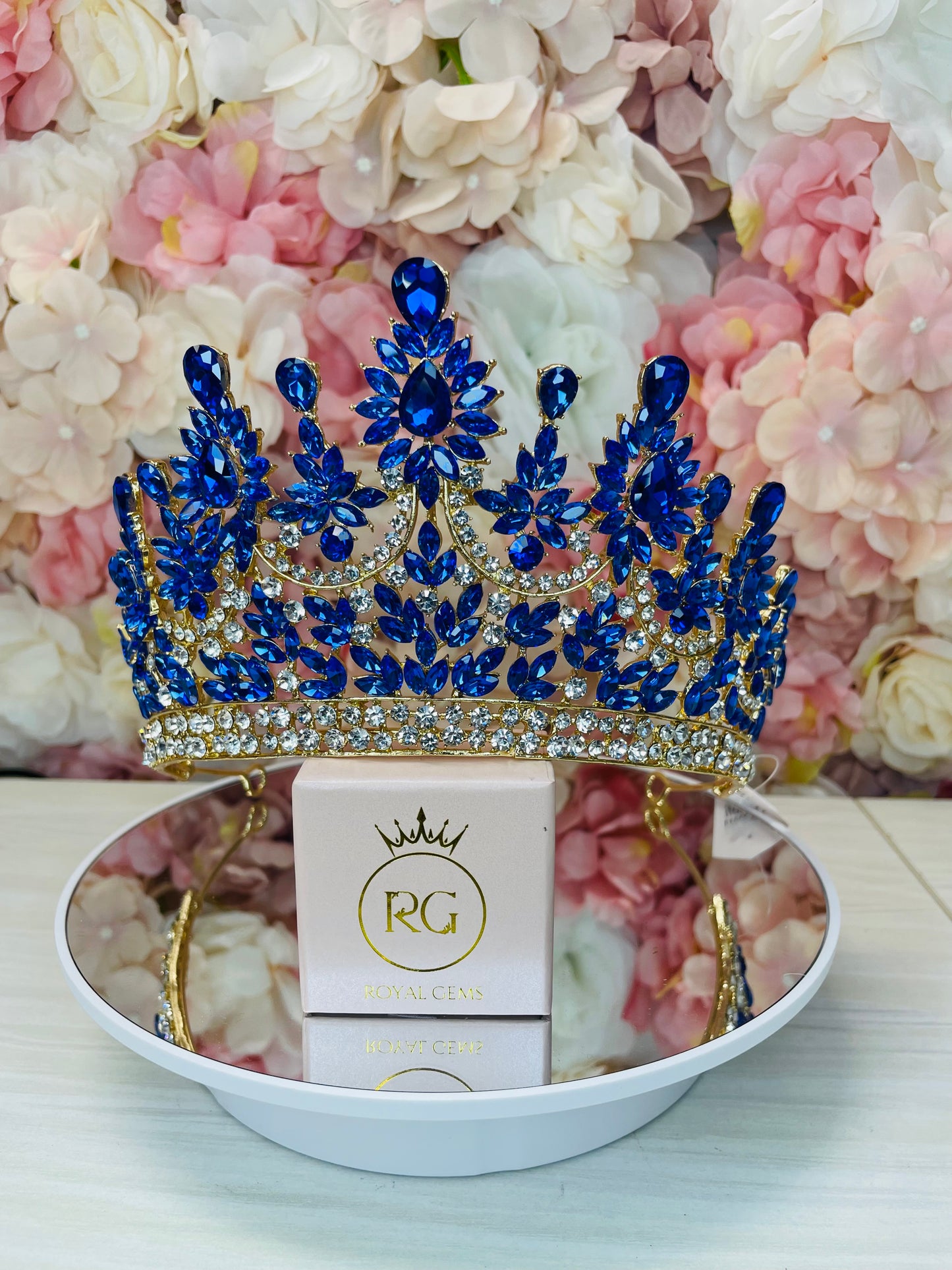 Gold with Royal Blue Crown