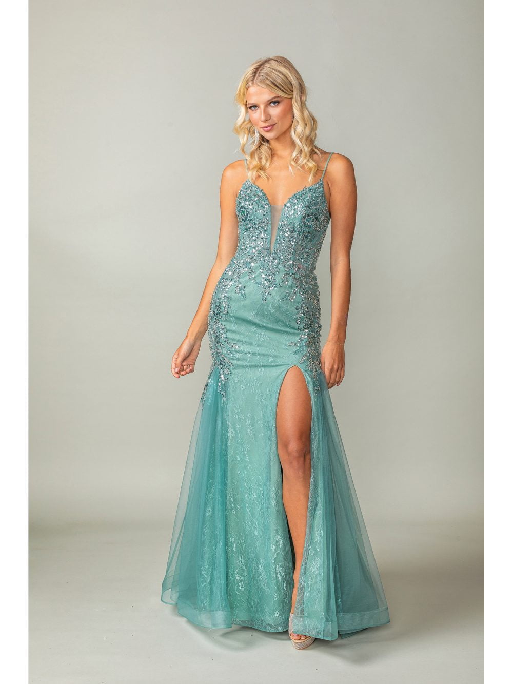 Maya Sequin Evening Gown