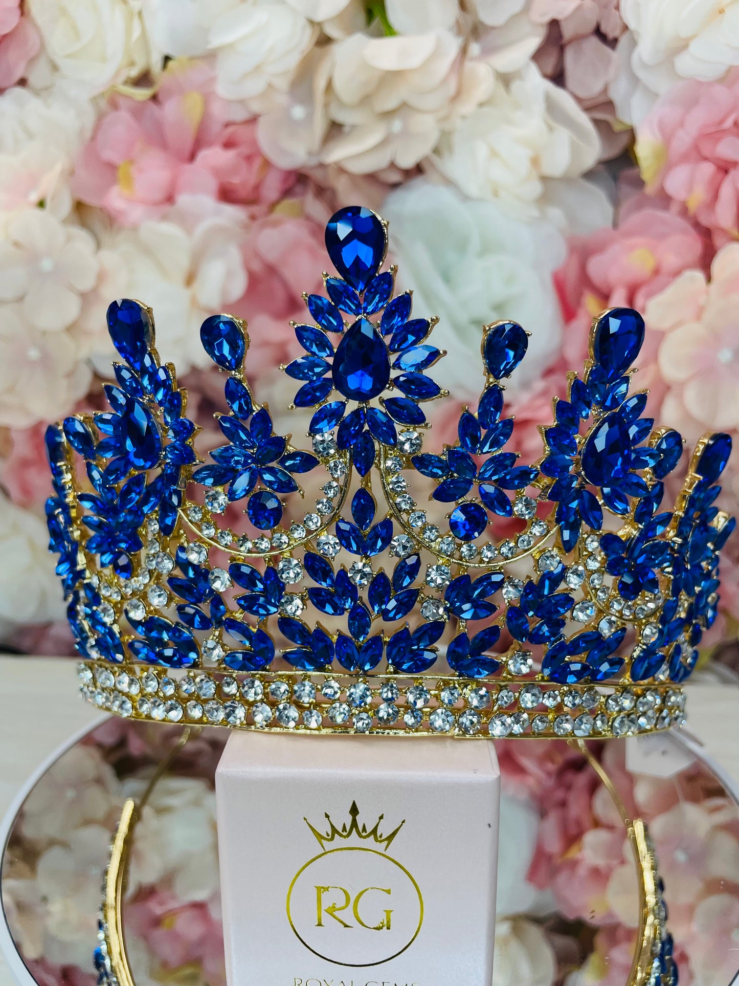 Gold with Royal Blue Crown