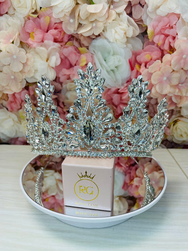 Tall Silver Quinceañera Crown