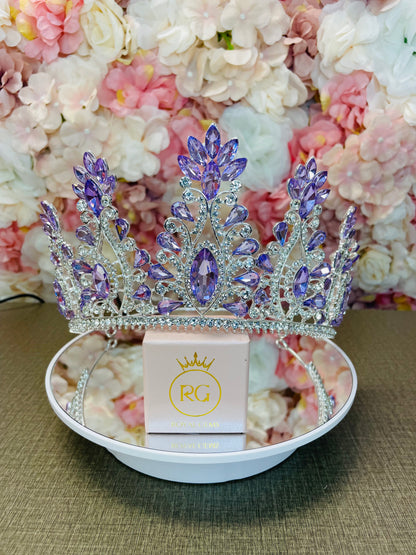 Tall Lilac with Silver Tiara