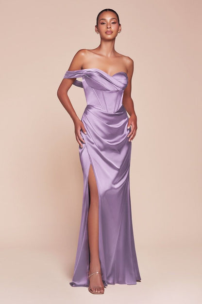 The Sabrina One Shoulder Corset Gown