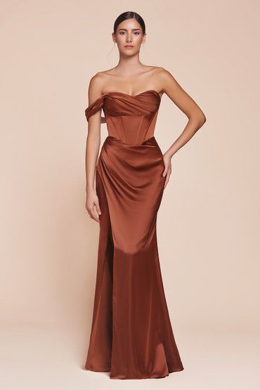 The Sabrina One Shoulder Corset Gown