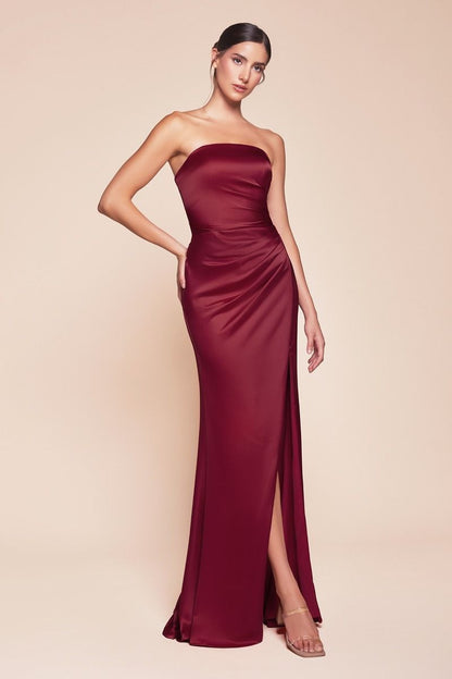 The Sasha Satin Dress with Sash