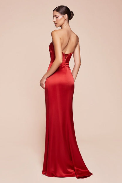 The Sasha Satin Dress with Sash