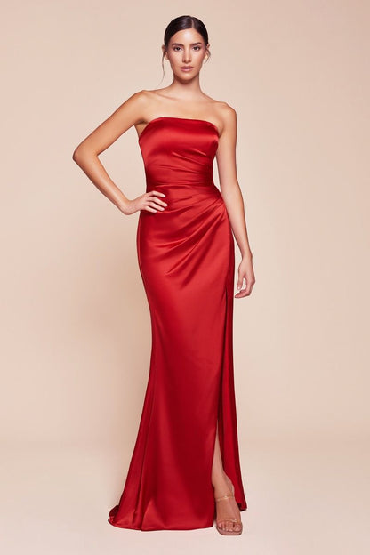 The Sasha Satin Dress with Sash