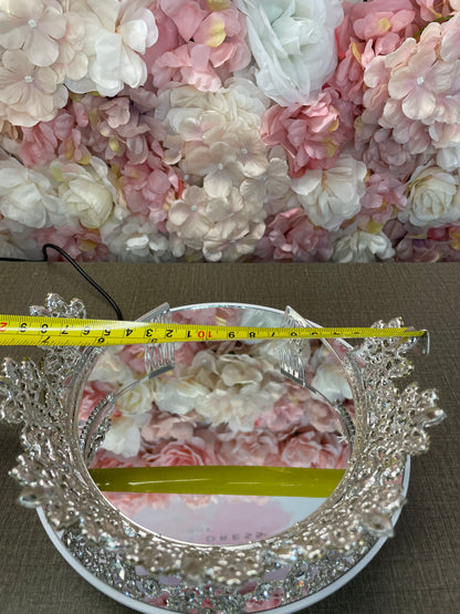 Silver Rhinestone Quinceañera Crown Pageant Tiara