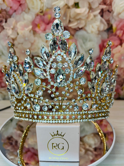 Gold Tall Quinceañera Crown