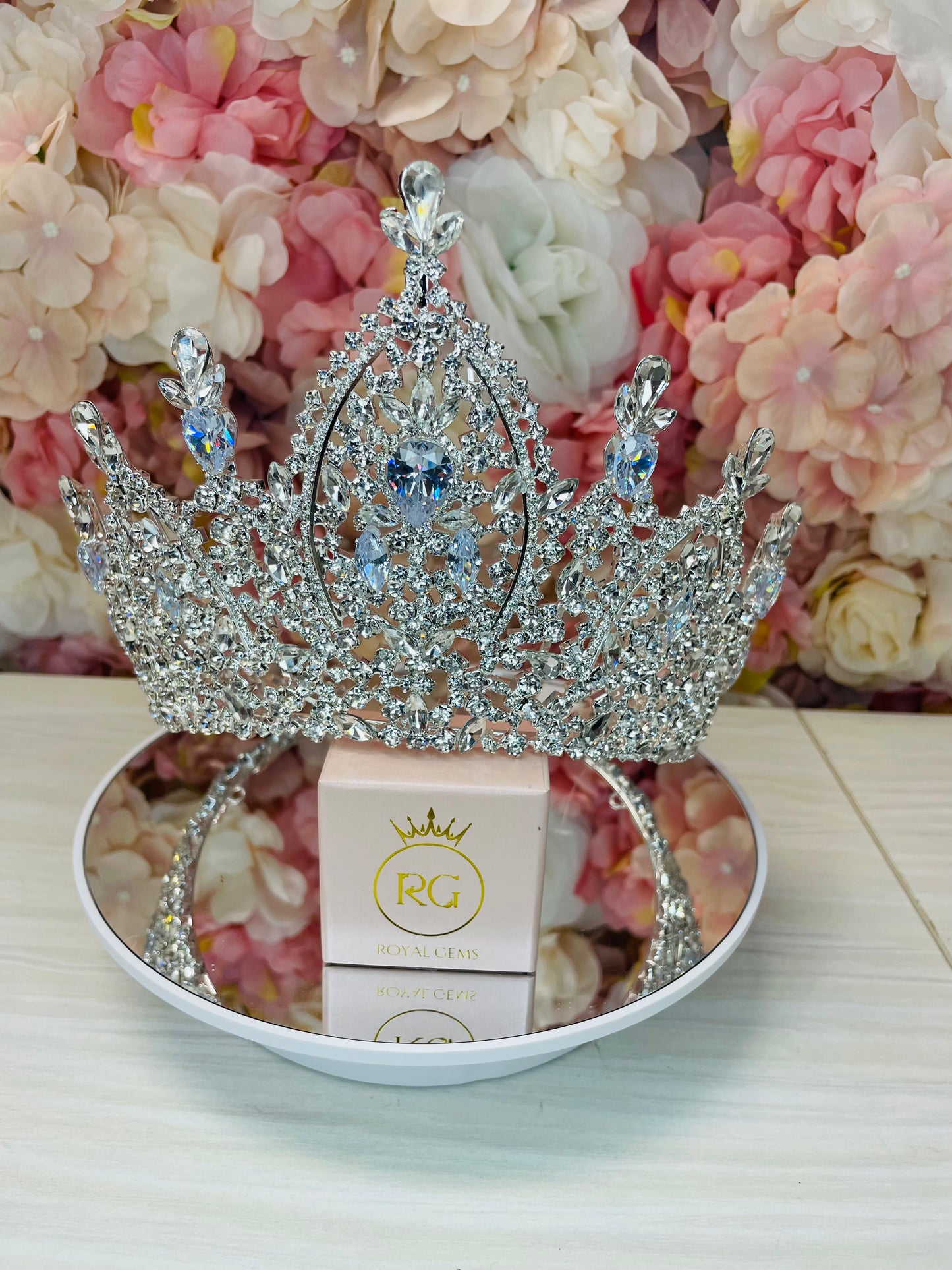 Tall Silver Quinceañera or Sweet 16 Crown