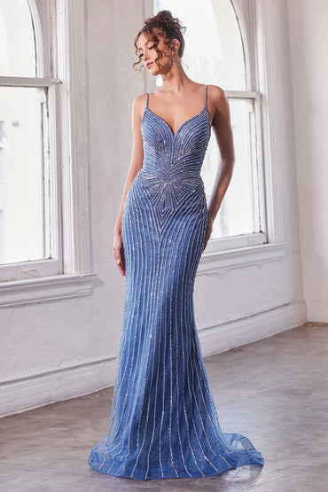 The Esmeralda Embellished Mermaid Gown