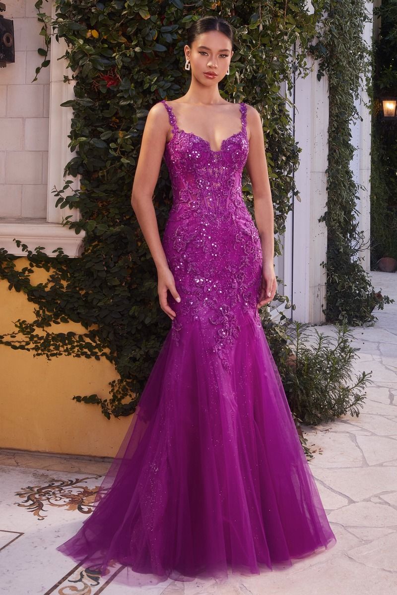 The Alora Lace and Tulle Mermaid Gown