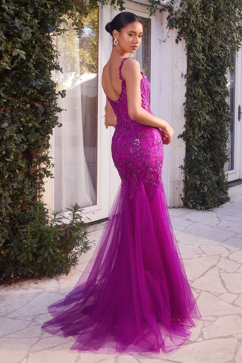 The Alora Lace and Tulle Mermaid Gown