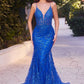 The Michelle Lace Embellished Mermaid Gown