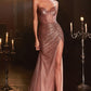 The Rosa Strapless Shimmer Gown