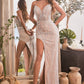 Pearl Embellished Fitted Gown