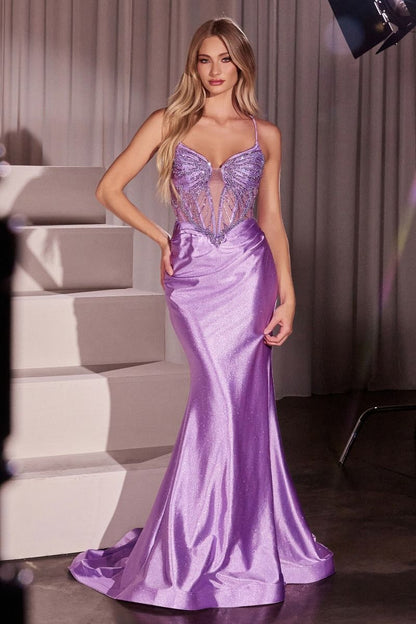 The Maggy Crystal and Satin Fitted Dress