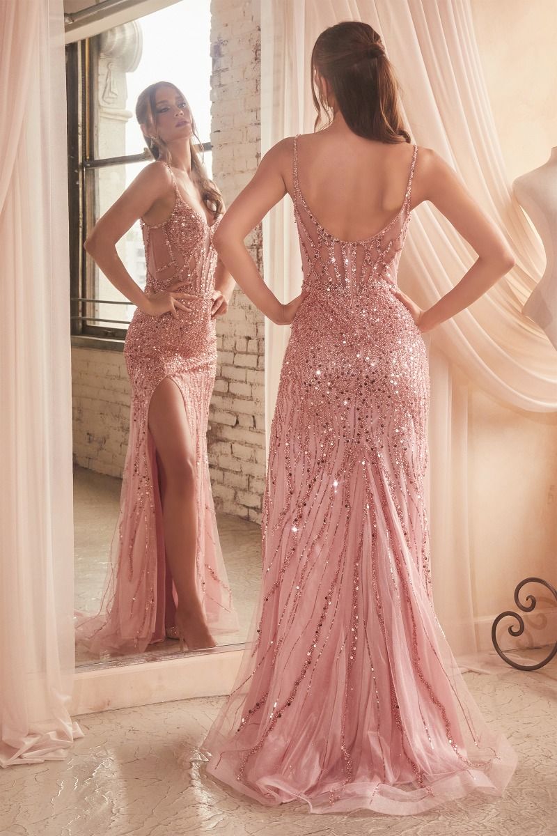 The Jenicka Sequin Fitted Gown