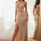Carlee Sequin Fitted Gown