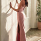 The Madeline Strapless Luxe Satin Fitted Gown