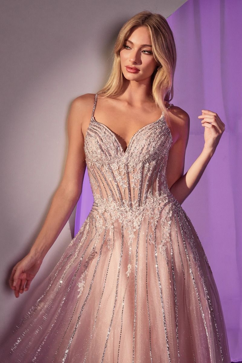 The Roselyn Crystal Embellished Tulle Dress Sage / 10 The Roselyn Crystal Embellished Tulle Dress Sage / 10