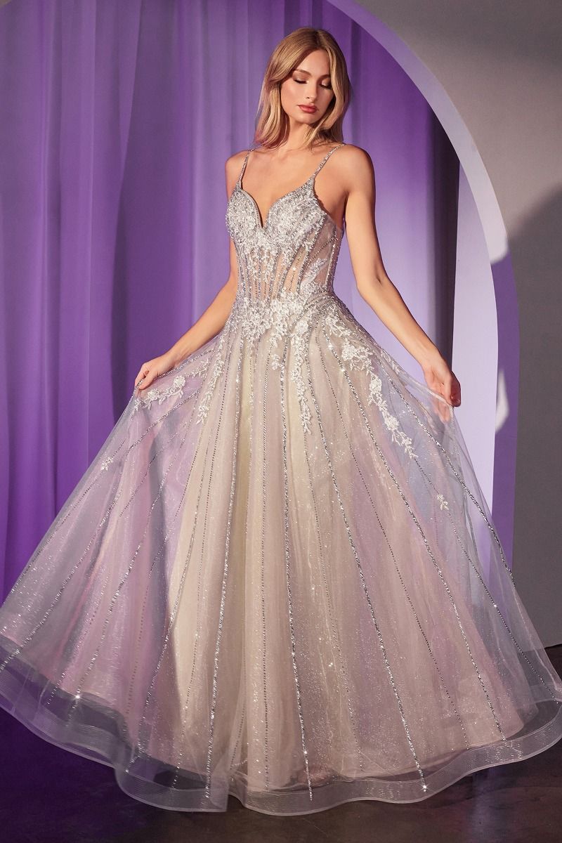 tulle dress for women The Roselyn Crystal Embellished Tulle Dress Sage / 10