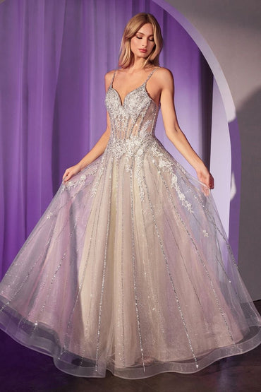 The Roselyn Crystal Embellished Tulle Dress