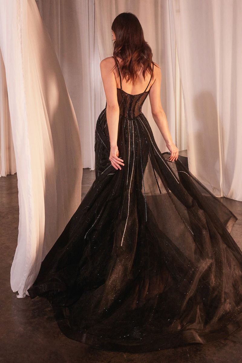 The Jenny Beaded Fitted Gown with Overskirt Flower's Dress Boutique The Jenny Beaded Fitted Gown with Overskirt Flower's Dress Boutique