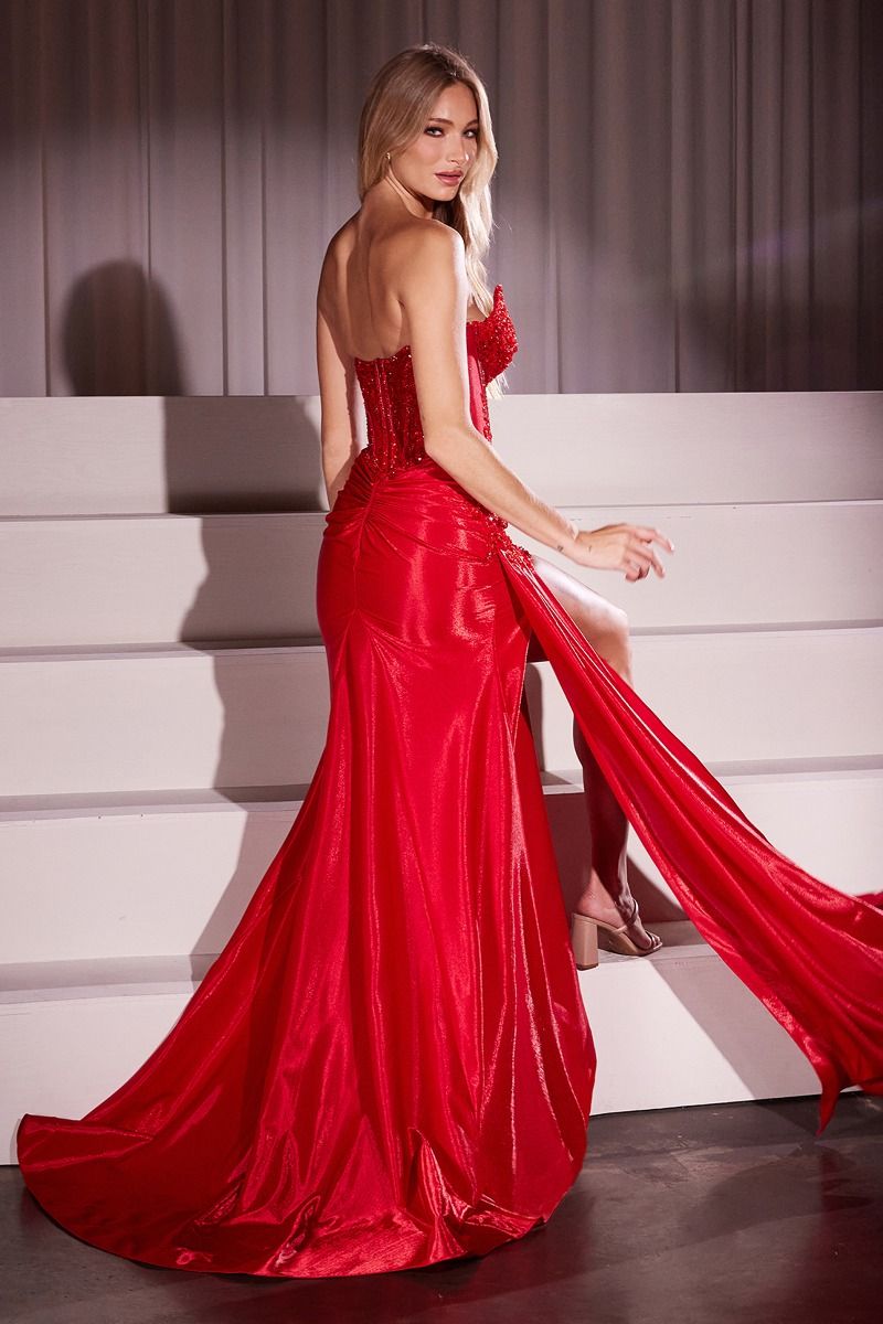 The Katherine Strapless Stretch Fitted Gown