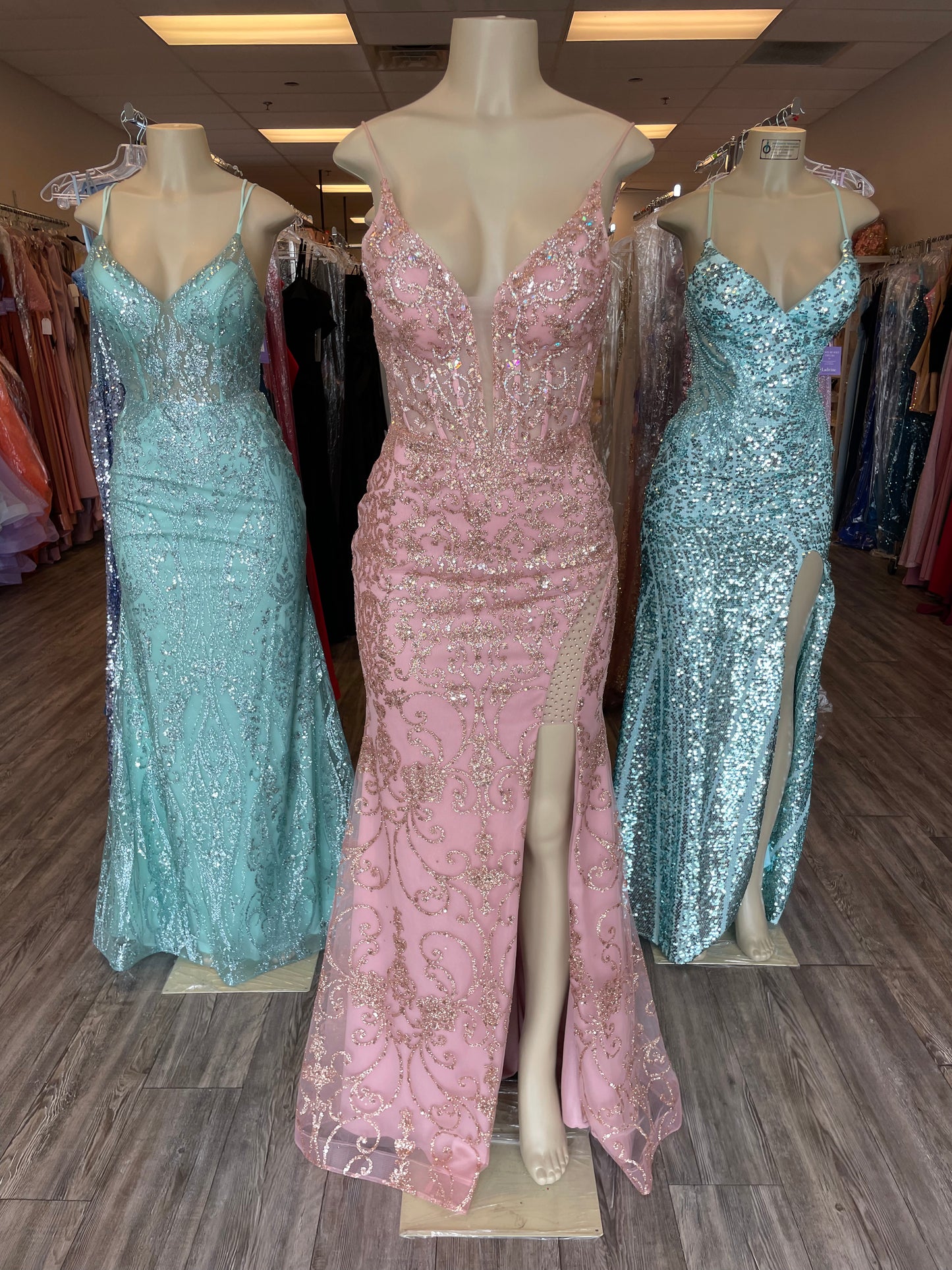 Mila Evening Gown with Jewels