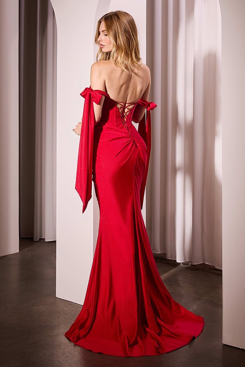The Pauline Stretch Spandex Fitted Dress Red / 8 The Pauline Stretch Spandex Fitted Dress Red / 8