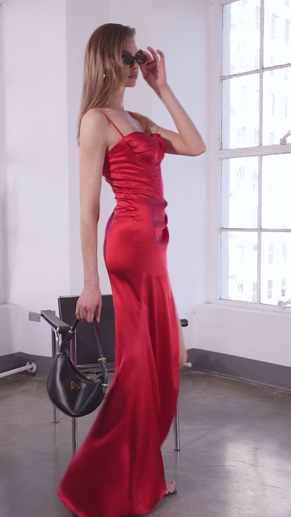 The Debora Satin Dress