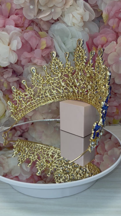 Gold with Royal Blue Crown