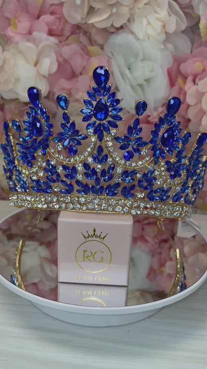 Gold with Royal Blue Crown